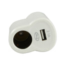 Aoleaky AL-559 Dual USB Fast Charger Cigarette Lighter Car Home Converter 220V to 12V