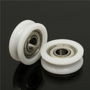 30x8mm U Ball Bearing Guide Pulley POM Embedded 608 Groove