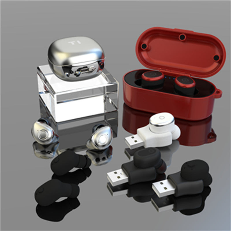 [Truly Wireless] T1 Mini Metal bluetooth 5.0 In-ear TWS Earphone Noise Cancelling Headset With Mic
