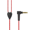 3.5mm Wired Control Hifi Earphone 2 Pin Detachable Cable Dynamic Driver Super Bass In-ear Headset for Sports Gaming
