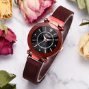 LVPAI P833 Star Dial Shining Unique Design Women Wrist Watch Full Steel Quartz Watches