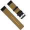 22mm Red Thread Single Leather Strap Watch Band for Huawei Watch GT Active Elegant