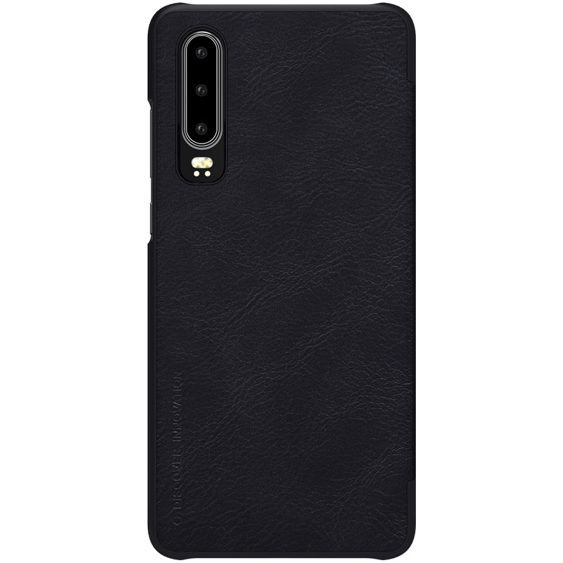 NILLKIN Qin Flip Credit Card Slot Smart Sleep PU Leather Protective Case For Huawei P30