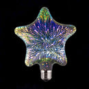 E27 3D Pure White Creative LED Fireworks Decorative Light Bulb Screw Chandelier AC85-265V