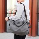 KVKY Canvas Travel Bag Outdoor Men Casual Fashion Handbag Large Capacity Multifunctional Bag