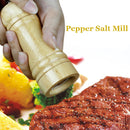 Wooden Oak Manual Pepper Salt Mill Grinder Spice Pepper Salt Mill Kitchen Seasoning Tool