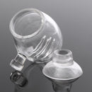 Aquarium Fish Tank Aquatic Plant Clear Glass Cup Holder + Sucker