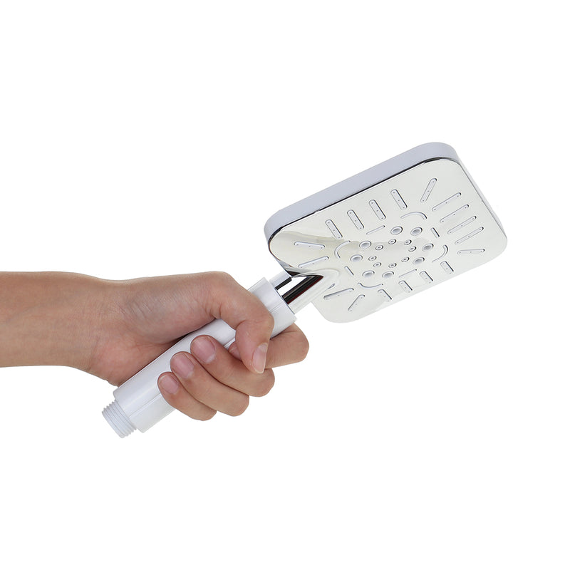 3 Gear Adjustment ABS Shower Head Handheld Bathroom Massage Square Shower Head