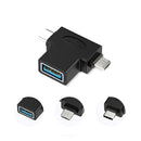 Bakeey 2 in 1 USB3.0 To Type C Micro USB OTG Adapter Converter For Oneplus 5t 6 Xiaomi 6 Mix 2s S9+
