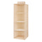 Minleaf Cotton Linen Hanging Closet Organizer Foldable Clothes Storage Bag