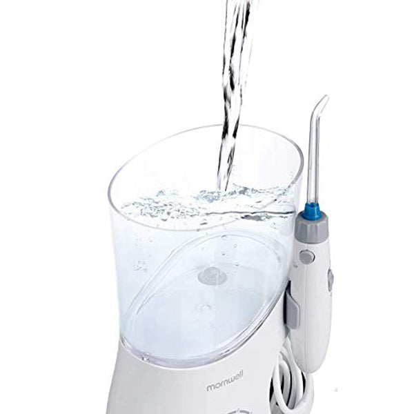 Water Flosser 600ml Dental Oral Irrigator Teeth Cleaner for Personal Braces Care Teeth Cleaning 7 Multifunctional Jet Tips and 10 Adjustable Water Pressure Perfect for Family