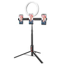 BlitzWolf BW-SL3 Flash LED Phone Holder Selfie Stick bluetooth Remote Live Removable Tripod Stand