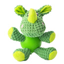 Plush Squeaky Pet Toys with Durable Chew Rubber Ball Body for Dogs Puppy Teething  Interactive Toy