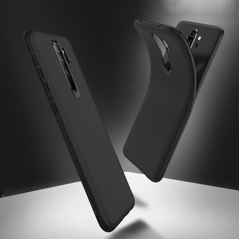 Bakeey Carbon Fiber Texture Slim Soft Silicone Shockproof Protective Case for Xiaomi Redmi Note 8 Pro