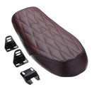 53cm Universal Motorcycle Cafe Racer Seat Vintage Hump Saddle Locomotive