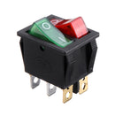Rocker Switch Red Green Kcd3 Dual 6-pin With Light for Electrical Products Car Motorcycle TV Treadmill Coffee Pot Water Dispenser