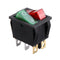 Rocker Switch Red Green Kcd3 Dual 6-pin With Light for Electrical Products Car Motorcycle TV Treadmill Coffee Pot Water Dispenser