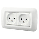 Dixinge Israel Standard Power Dual Socket Israel Type Wall Socket Power Outlet 16A 250V Power Outlet