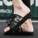 Wild Trend Men's Slippers Camouflage Anti-slip Casual Shoes Beach Shoes One-word Drag