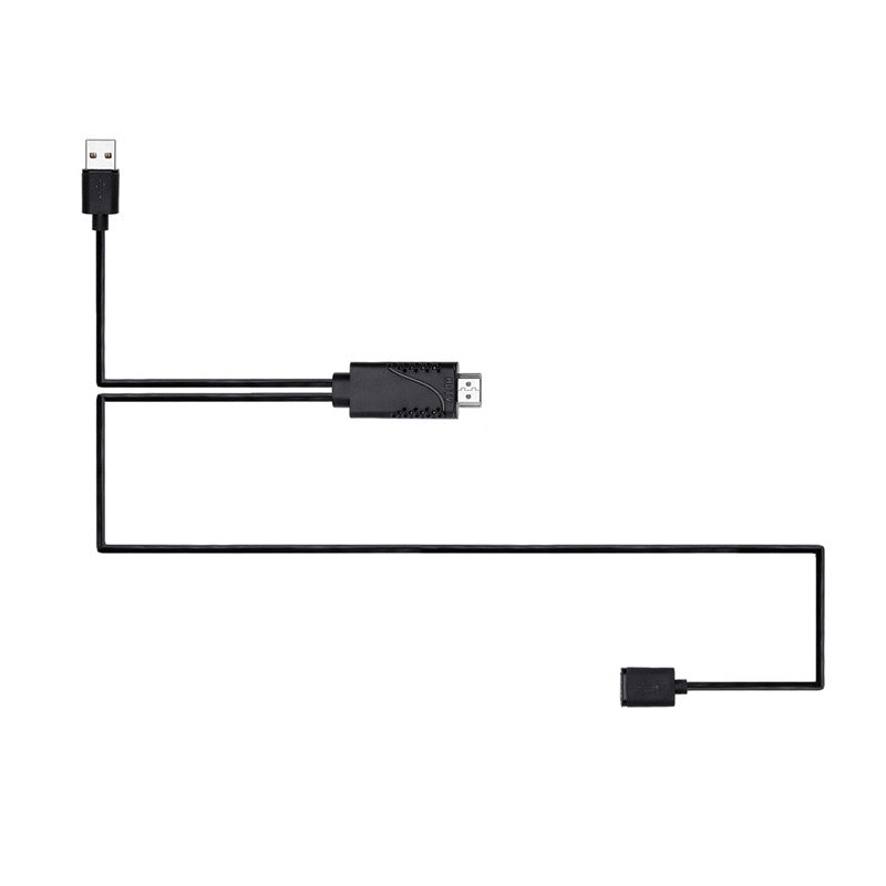 2 in 1 USB Female To HDMI Male HDTV Adapter Cable For HDTV Projector Displays