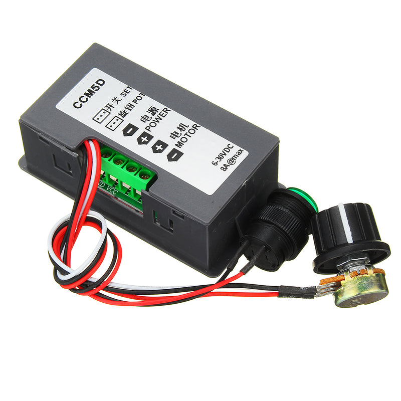 CCM5D 6V 12V 24V 5A PWM DC Motor Speed Controller Digital Display LED Motor Controller Speed Regulator