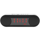 LED Display Alarm Clock Dual Driver Unit FM Radio Aux TF Card Heavy Bass bluetooth Speaker With Mic