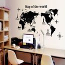 Removable Poster Letter World Map 3D Art Decor Vinyl Wall Sticker Living Room Office Decorations