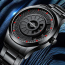 CRRJU 2141 Unique Dial Stainless Steel Casual Style Creative Men Wrist Watch Quartz Watch
