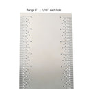 Drillpro Stainless Steel 6 Inch Marking T-Ruler Inch Type Hole Positioning Measuring Ruler Woodworking Scribing Marking Ruler