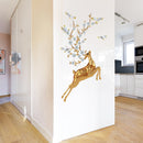 Miico SK9345 Golden Deer Painting Sticker Wall Sticker Home Decorative Sticker Removable Sticker