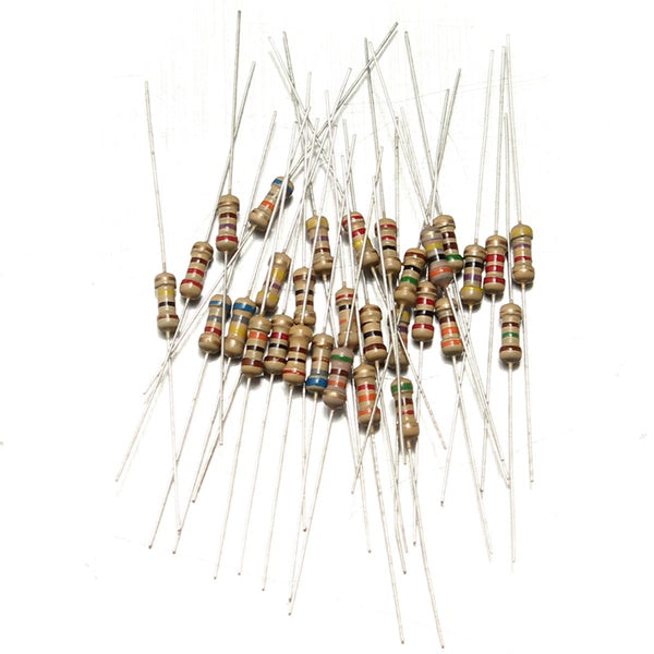 600pcs 30 Values 5% 1/4W Carbon Film Resistor Assortment Kit Set 20pcs Each Value