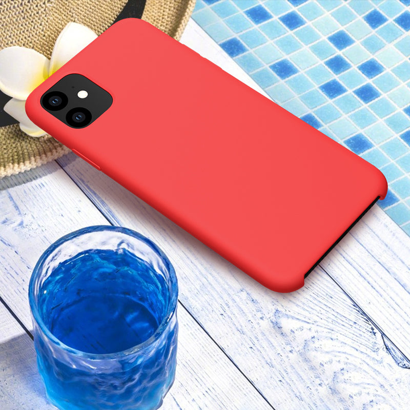 NILLKIN Smooth Shockproof Soft Liquid Silicone Rubber Back Cover Protective Case for iPhone 11 6.1 inch