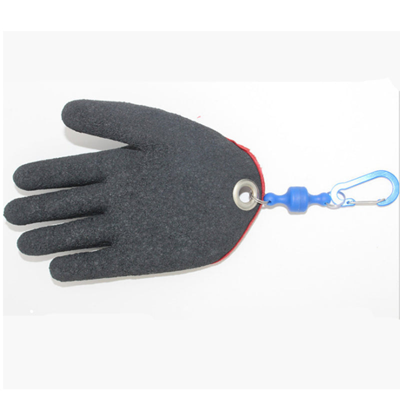 Bobing Black Grey Anti-Cut Anti-piercing 5 Fingers Fishing Gloves With Magnetic Buckle