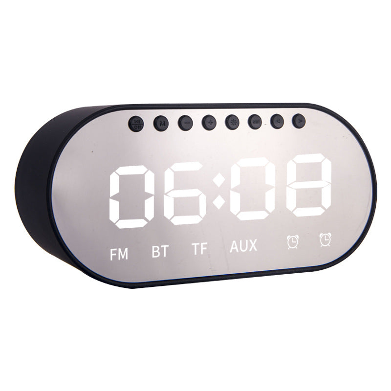 Bakeey T1 Wireless bluetooth Speaker Dual Drivers Dual Alarm Clock LED Display FM Radio TF Card Heavy Bass Stereo Speaker with Mic