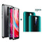 Bakeey Black Double-sided Tempered Glass Magnetic Adsorption Protective Case + 2PCS Soft Tempered Glass Phone Lens Protector for Xiaomi Redmi Note 8 PRO