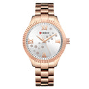 CURREN 9009 Crystal Fashion Style Women Wrist Watch Roman Number Quartz Watches