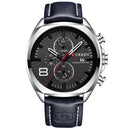 CURREN 8324 Chronometer Casual Style Male Sport Watch Leather Strap Analog Quartz Watch