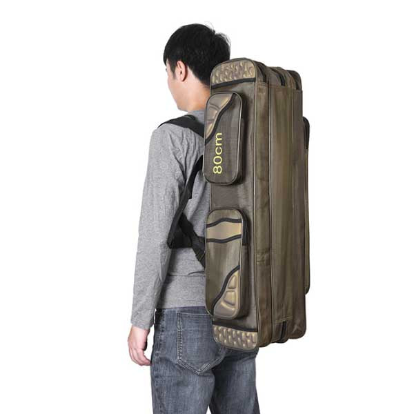 Leo 1 Pcs 1680D Polyester Fishing Bag Storage Backpack Multifunction Portable Fishing Tool Handbag