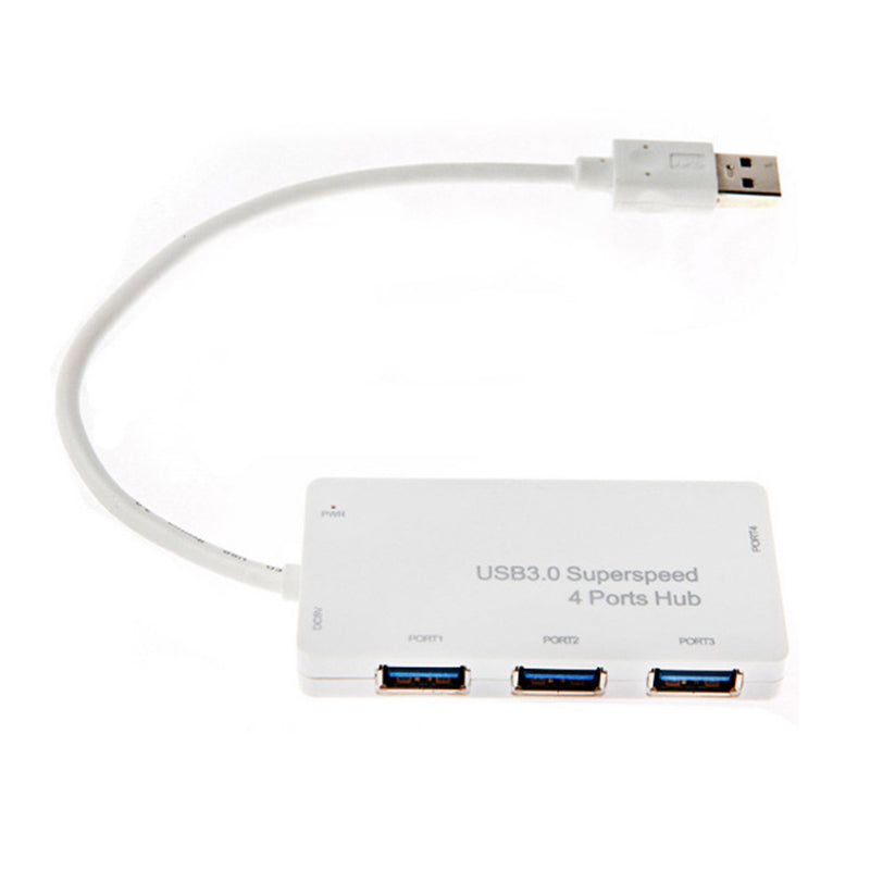 5Gbps Hi-Speed USB 3.0 4-Port Splitter Hub Adapter With DC 5V Port