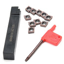 SCLCR1616H09 Lathe Turning Tool Holder with 10pcs CCMT09T304 VP15TF CCMT32.51 Carbide Inserts