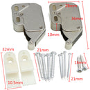 2pcs Mini Tip Catch Spring Loaded Cupboard Caravan Door Cabinet Boat Latch Lock