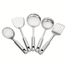 5Pcs Stainless Steel Cooking Set Spoon Colander Shovel Kitchen Cooking Tools