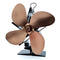 Heat Powered Stove Fan Wood Log Burner Fireplace Eco Friendly Fan Saving Ecofan