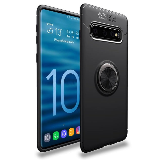 C-KU 360 Rotating Ring Grip Kickstand Protective Case For Samsung Galaxy S10 Plus 6.4 Inch