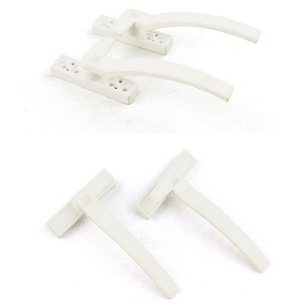 White Window lock Handles Pull For UPVC Timber Composite Door