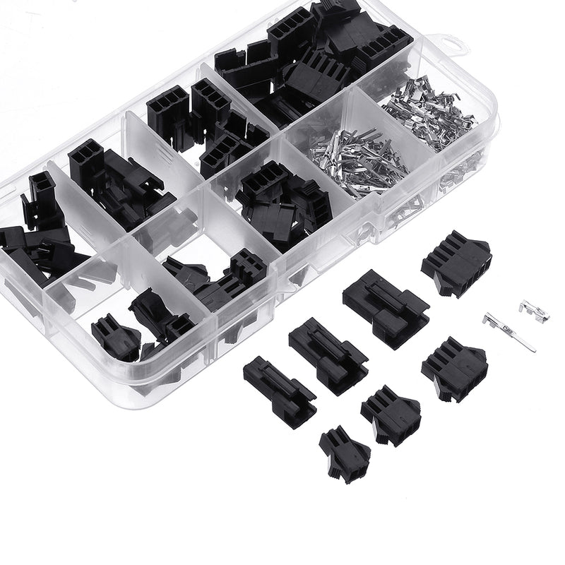 200pcs 2.54mm Dupont Terminal Male/Female Pin SM2.54 Cable Plug 2/3/4/5 Pin Electrical Jumper Header Housing Wire Connector Kit