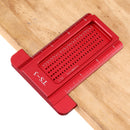 Drillpro TS 3 Inch Aluminum Alloy Hole Precision Marking T Ruler Hole Positioning Measuring Ruler Woodworking Scriber Scribing Tool