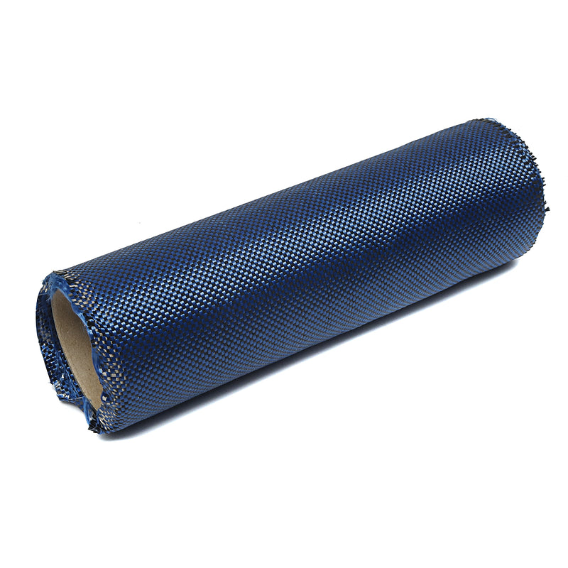 1m 3K 200g Blue Carbon Fiber Hybrid Fabric Cloth Plain Weave Cloth High Strength for Building Bridge Construction Repair