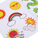 22Pcs/Pack 44 Patterns 3D Printing Pen Double-sided Cartoon Drawing Paper with Transparent Template Copy Graffiti Board for DIY Children Kids