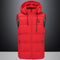 Electric Winter Warm Heated Waistcoat USB Charging Cotton Intelligent Heating Hooded Jacket Clothing